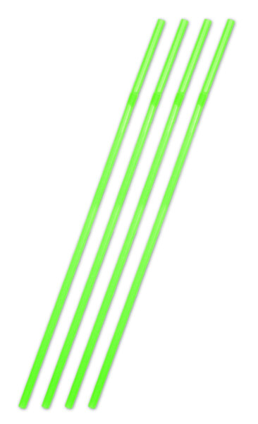 25 jumbo straws green 44cm