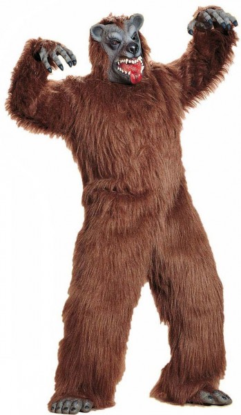 Brown bear plush costume