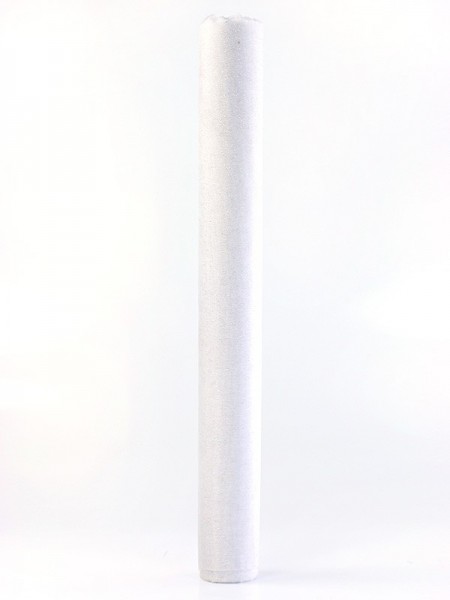 Organza hvid med glitter 36cm x 9m 3