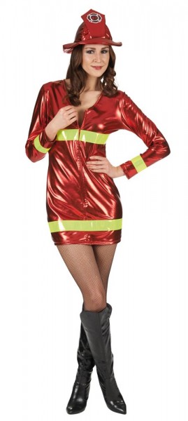 Sexy pompiere signora rossa