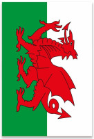 Vorschau: Wales Fahne 1,5m x 90cm