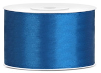 25m satin gift ribbon blue 38mm wide