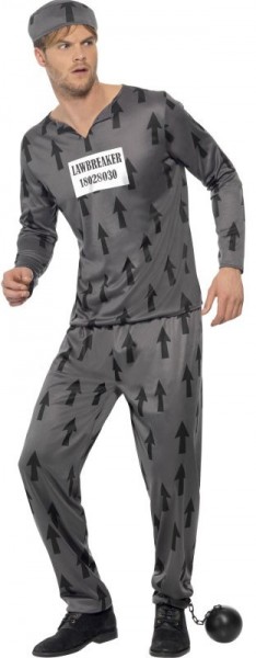 Lawbreaker prison costume for men