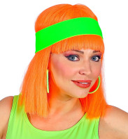 80er Neon Stirnband Kathy grün