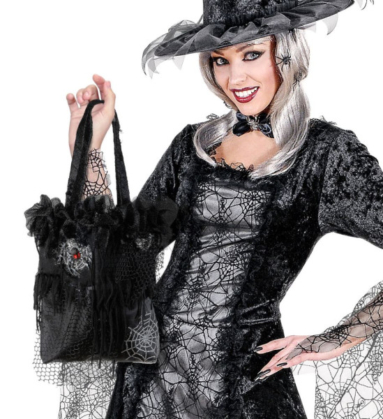 1 Black Witch Halloween Tasche 30 x 27cm 4