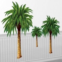 6 Hawaiian palm trees wall posters
