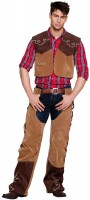 Oversigt: Wild west cowboy ben kostume til mænd