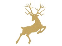 Preview: 10 hanging decoration reindeer gold 14cm