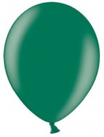 Oversigt: 10 Partystar metalliske balloner grangrøn 30cm