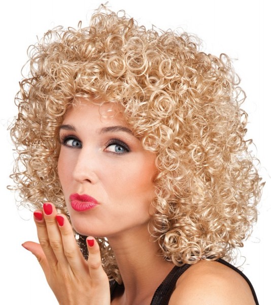 Blonde curly wig baby
