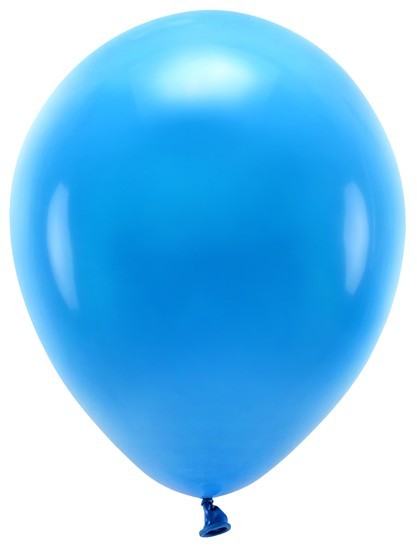 100 Eco Pastell Ballons blau 30cm