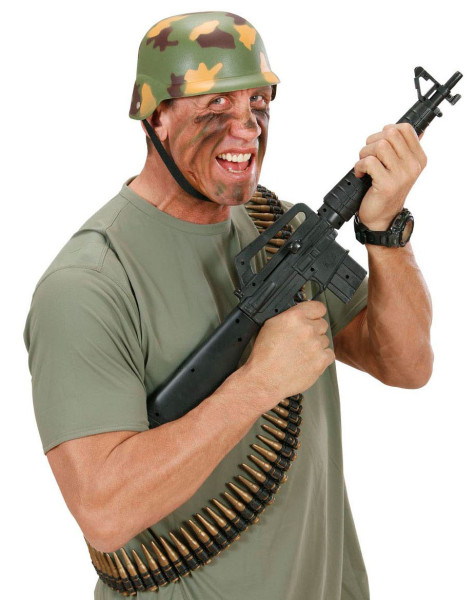Militaire helm met camouflagepatroon 4