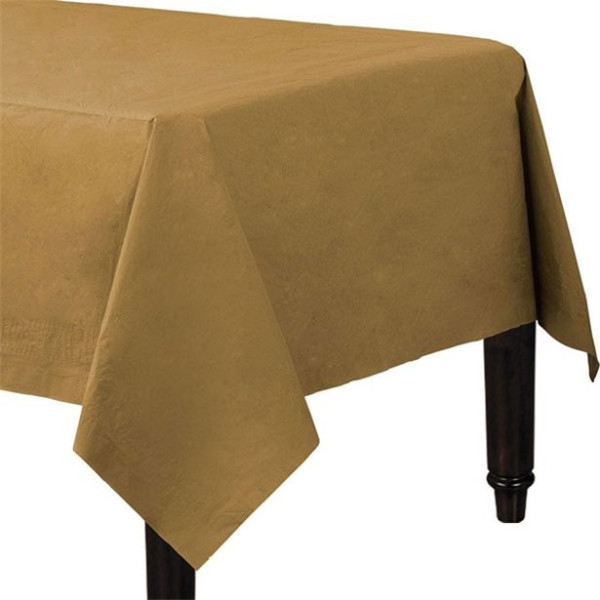 Paper tablecloth gold 90 x 90cm
