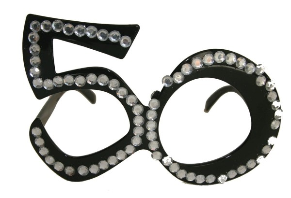 Crazy 50th birthday glasses