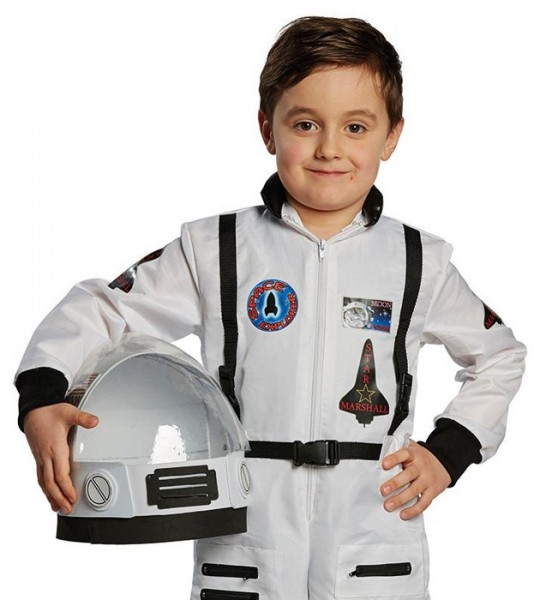 Casque d'astronaute Johannes blanc