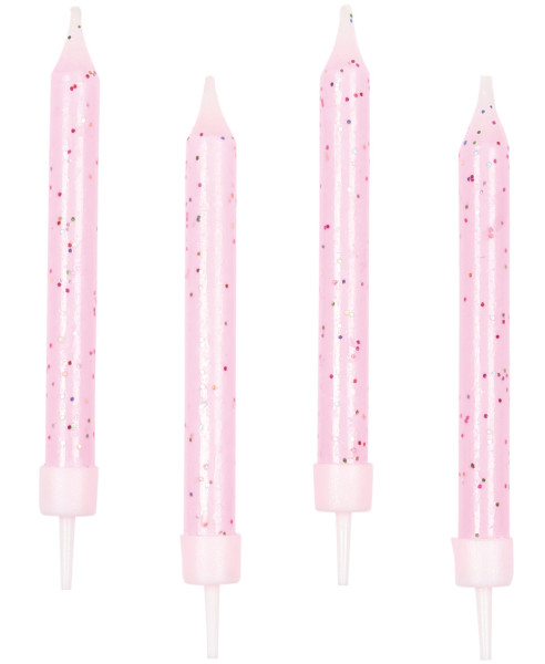 10 candeline rosa principessa