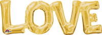 Palloncino in lamina lettering Love in gold