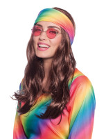 Vista previa: Peluca hippie con diadema