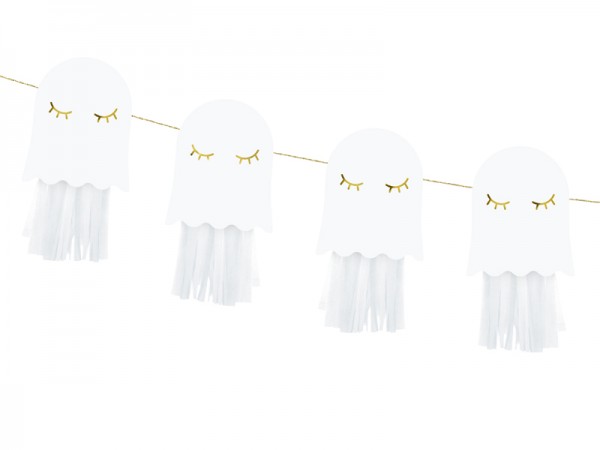Boo Town Ghost Garland 1.3m 5