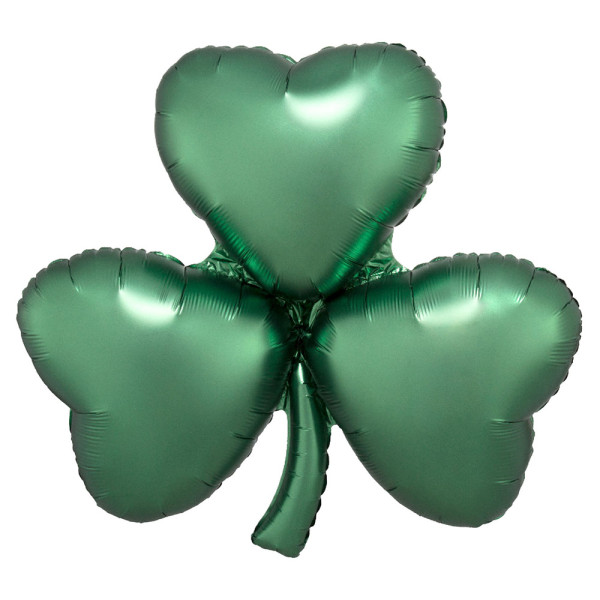 St. Patrick`s cloverleaf satin foil balloon XL