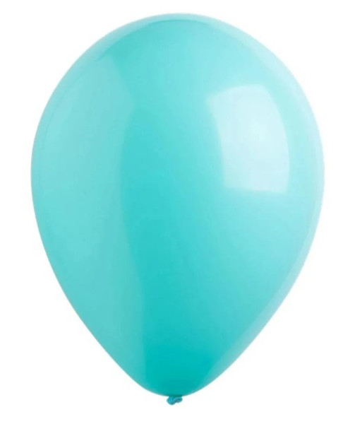 100 latex balloons turquoise 12cm