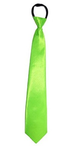 Glänzende Neon Krawatte Grün