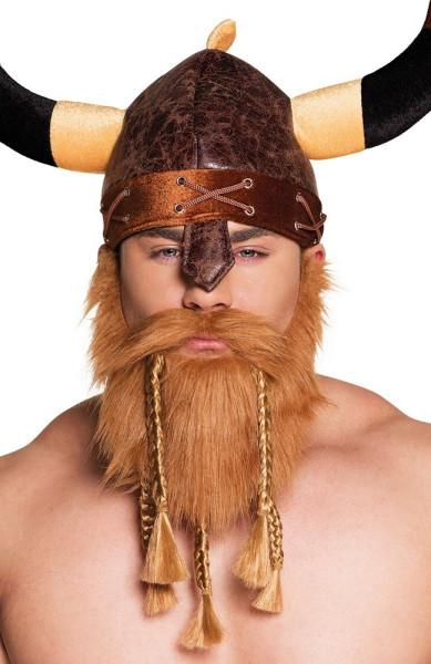 Barbe de viking avec tresses