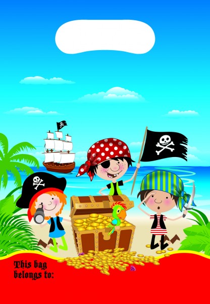 6 Pirat Kilian Haifisch Geschenktüten