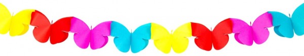 Guirlande de papillons colorés 2m