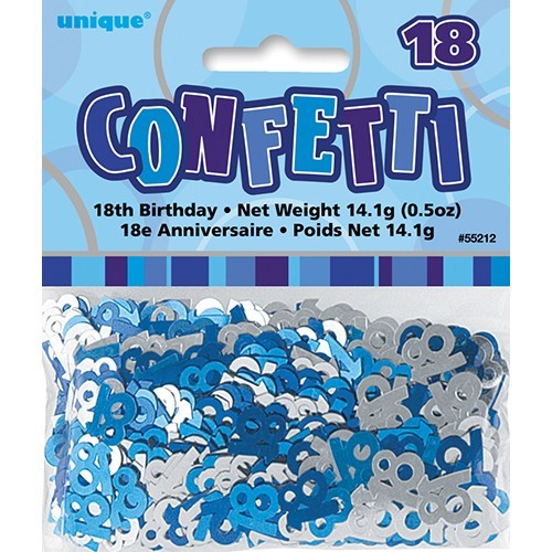 18 cumpleaños azul espolvorear decoración milagro 14g 2