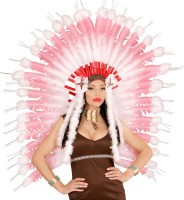 Preview: Chief headdress white-pink