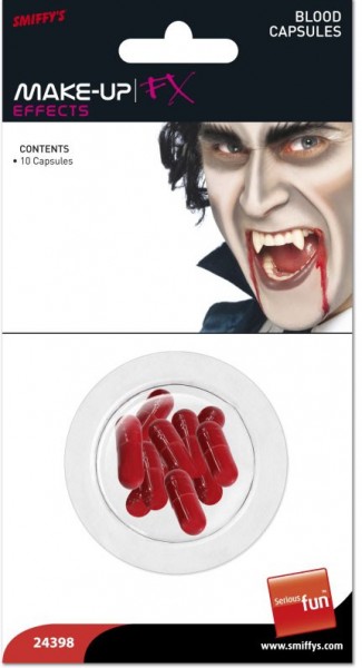 10 cápsulas de sangre buena vampírica