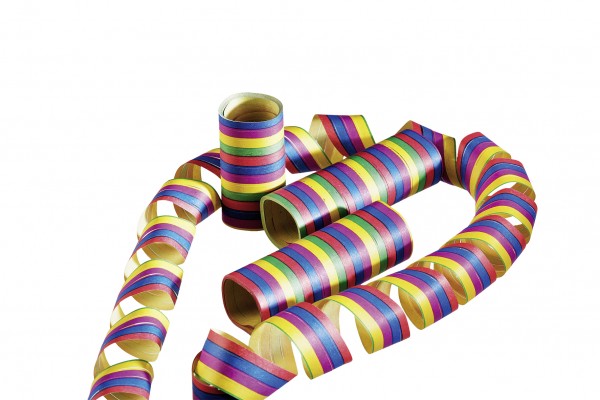 10 colorful XL party cracker streamers 4m