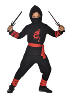 Preview: Ninja Kids Costume Black