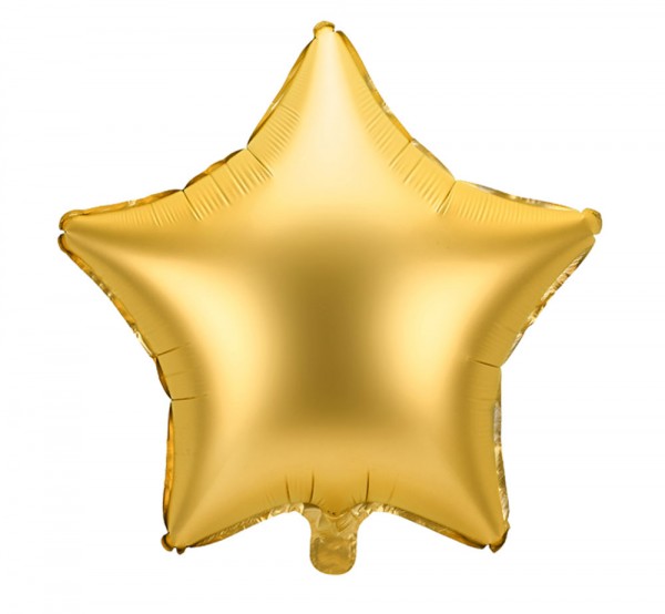 Gold Star Satin Folienballon 48cm