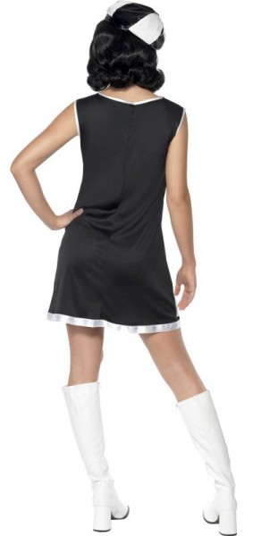 Disco Fever party dress in black and white 3