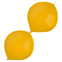 50 metallic ballonnen guirlande goud 30cm