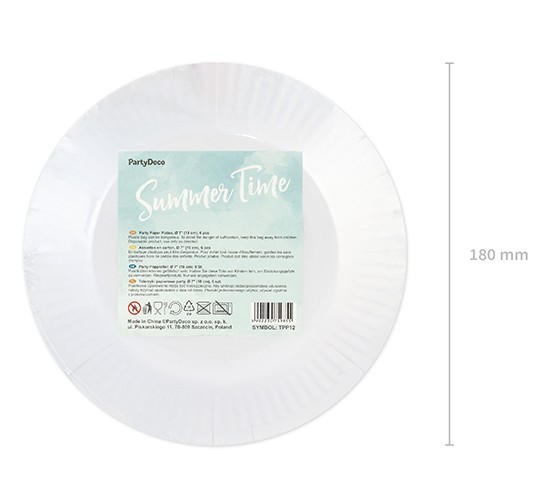 6 Summers Tale Paper Plate 18cm 8