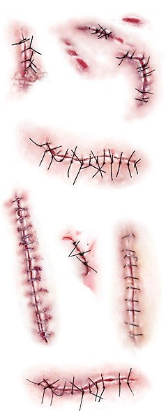 Tatouages de blessures cousues 2