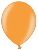 Vorschau: 10 Partystar metallic Ballons orange 23cm