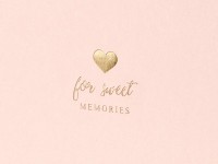 Widok: Księga gości For Sweet Memories różowy 20,5cm