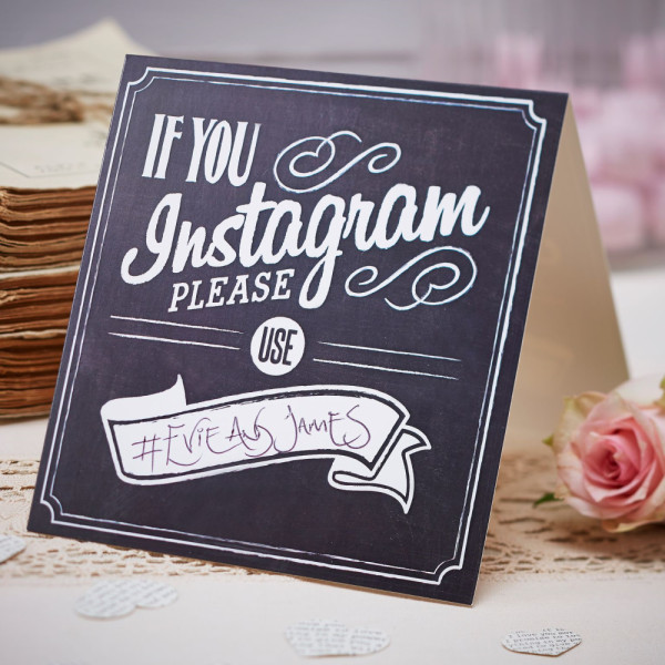 If You Instagram Tischkarte