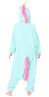 Preview: Kigurumi unicorn costume unisex turquoise