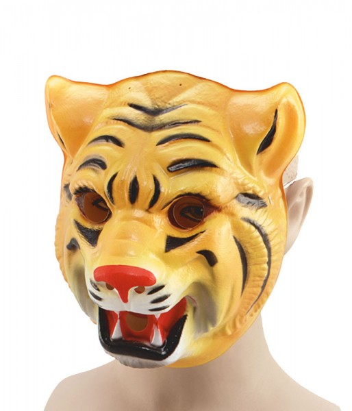 Tiger mask with peepholes
