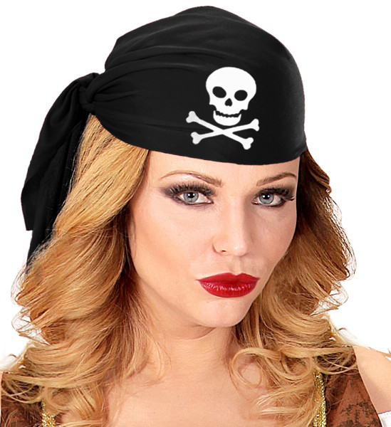 Bandana da berretto da pirata nera