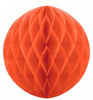 Voorvertoning: Honingraatbal Lumina oranje 40cm