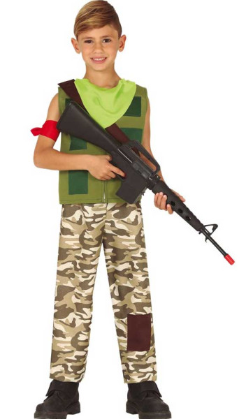Kostium żołnierza gry dla dzieci