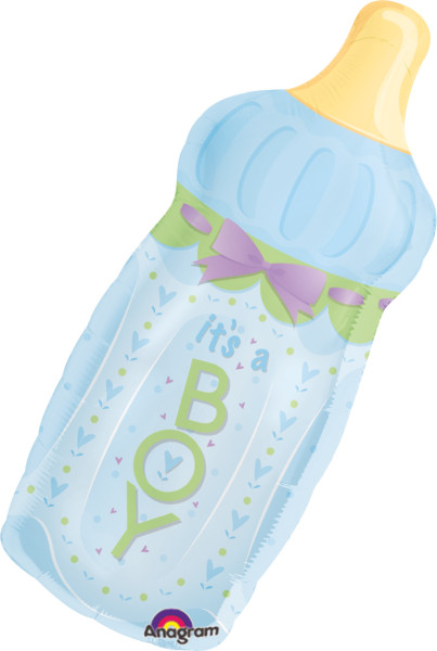 Baby bottle boy balloon