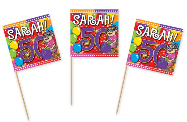 50 Sarah party skewers