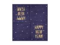 Vista previa: 20 servilletas Happy New Year 33cm